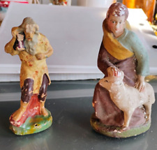 n. 2 vecchie STATUINE PRESEPIO