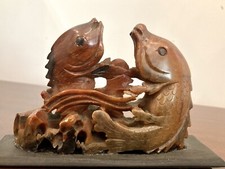 SCULTURA CINESE 19 SECOLO IN PIETRA SAPONARIA CINESE CESELLATA A MANO 