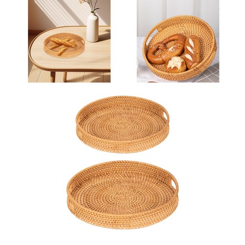 Vassoio portata rattan - da,