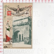 C9427 CENNI TRENTO 1916 ARCO RICCARDO I GUERRA ALLEGORIA AQUILA POESIA DEBIASI