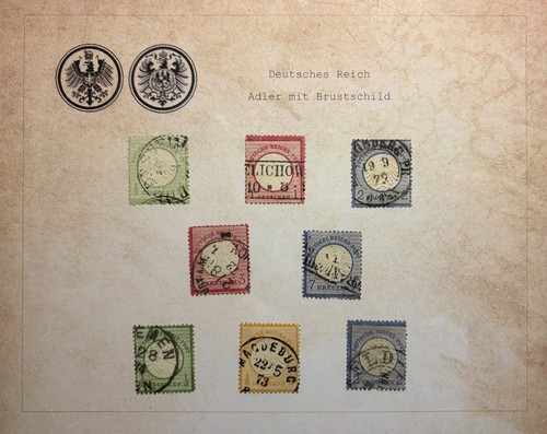 Impero tedesco francobolli - tedesco:,