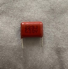 x5 Condensatore polipropilene 630V 223J 0,022uF - 2 pezzi - ITALIA 22nF 22000pF