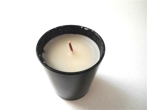 Candela con vasetto bicchiere - con,