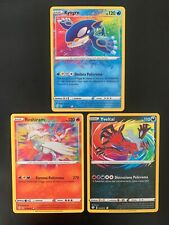 LOTTO 3 CARTE POKÉMON AMAZING - KYOGRE YVELTAL RESHIRAM - ULTRA RARE ITA