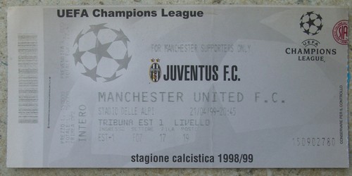 Biglietto 1998 juventus v - juventus,