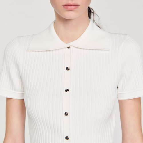 Top sandro bianco - top,