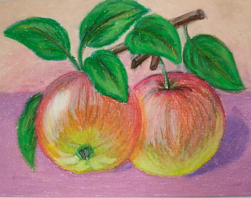 Natura morta mele frutta - , arte