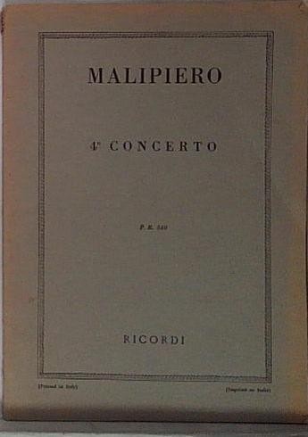 Malipiero concerto ricordi - ,