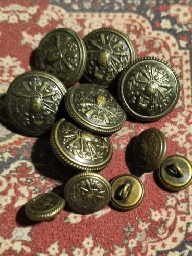 Lotto bottoni militari - lotto, 11