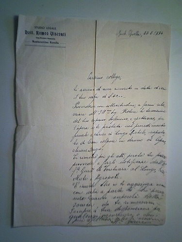 Lettera studio legale dott - "studio,