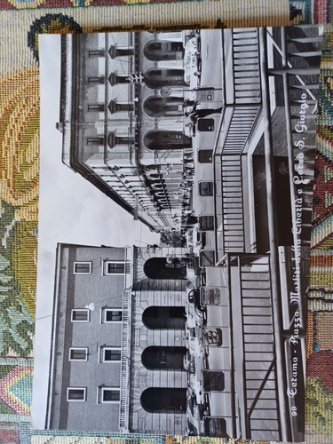 Cartolina antica teramo piazza - cartolina,