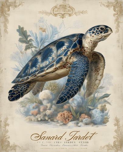 Stampa artistica corallo blu