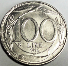 Italia 100 Lire 1996 R -