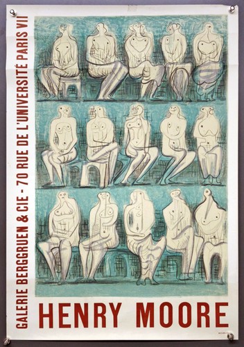 Henry moore affiche - henry,