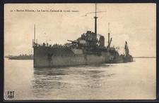 CPA Kriegsschiff Le Courbet, Cuirassé, Marine Militaire Francaise 