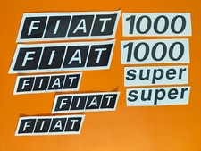 ADESIVI DECALCOMANIE  FIAT  1000 SUPER  PER TRATTORI AGRICOLI  FIAT  1000 SUPER