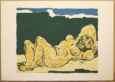 Domenico CANTATORE - LITOGRAFIA  50 X 70- firmata - NO faccincani guttuso baj