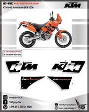 Kit KTM 640 LC4 Adventure 2006 Orange adesivi/adhesives/grafiche/stickers/decals