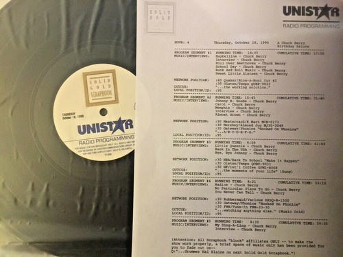 Radio show 90 chuck - show, 10/18/90
