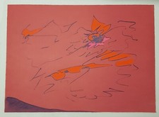 Giulio Turcato Mantova astrattismo informale litografia e serigrafia originale