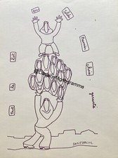 SANFOURCHE (Jean-Joseph) peintre et sculpteur français adepte de « l’art brut »