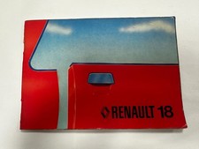 Libretto Renault 18 originale