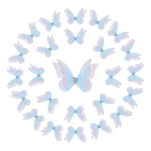 25pcs farfalle organza - farfalle,