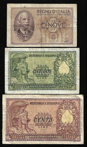 Italia vecchie banconote - italia,