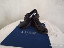 Scarpe donna Armani Jeans vernice nere n. 36 pari al nuovo con dust bag