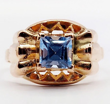 Anello serbatoio art deco oro