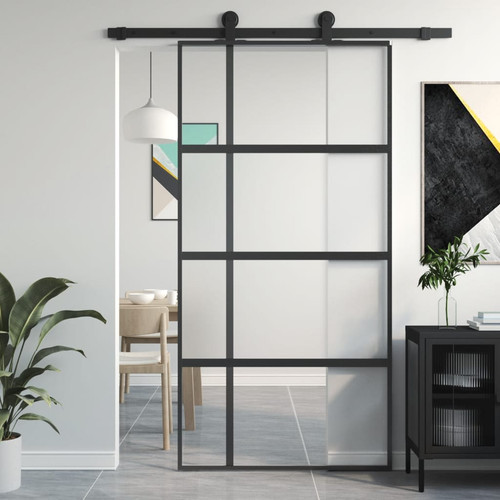Vidaxl porta scorrevole nera - vidaxl,