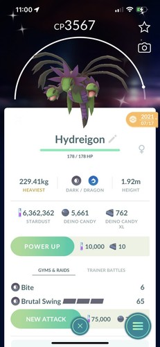 Pokemon shiny hydreigon maxed - pokemon,