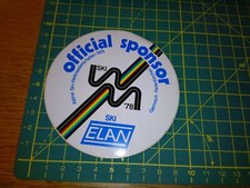 ADESIVO STICKER VINTAGE KLEBER ski sci elan official sponsor 1978 alpine ski wel