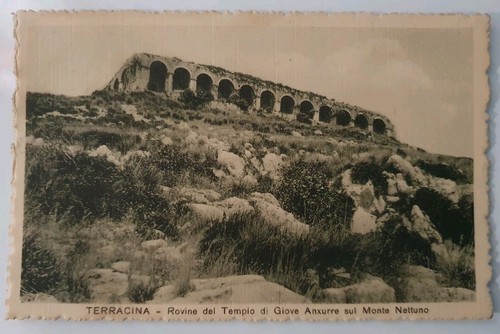 Cartolina terracina rovine - terracina,