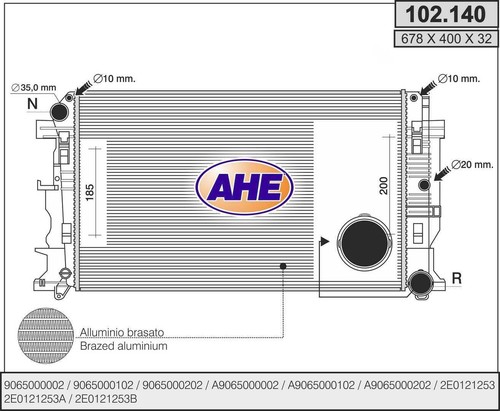 Radiatore mercedes sprinter - radiatore,