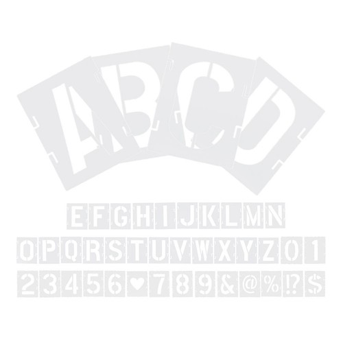 Pcs stencil lettere - pcs,