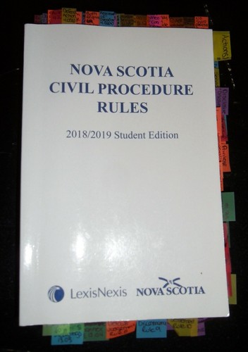 Nova scotia civil procedure - civil,