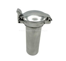 TAPPO CARBURANTE "ASTON" LUCIDO 2,5" - CON COLLO DI RIEMPIMENTO IN ALLUMINIO DA 6" - FORNITO UK