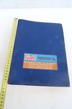 catalogo parti di ricambio Fiat 1500 L originale 2 edizione