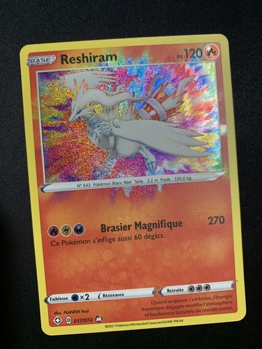 Carte pokémon reshiram - carte,