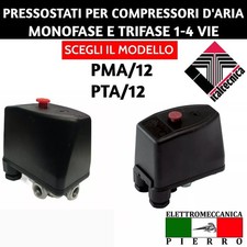 PRESSOSTATO PER COMPRESSORI COMPRESSORE 1 VIA 4 VIA AD ARIA V400 V230 MONO TRI.