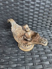 Antico Lume a Olio in Bronzo – Arte Indiana Fine '800 / Inizio '900