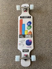 Madrid Longboard Freeride Doppio Calci Forma Simmetrica Impugnatura Personalizzata 41”X9,5” Nuovo