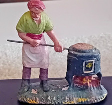  PRESEPE STATUA STATUINA VINTAGE GESSO EPOCA FABBRO  EPOCA STATUINE cm 8