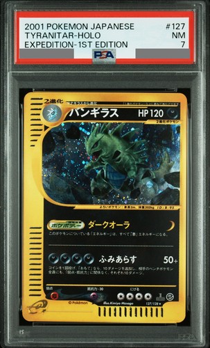 Psa tyranitar pokemon card e - pokemon,