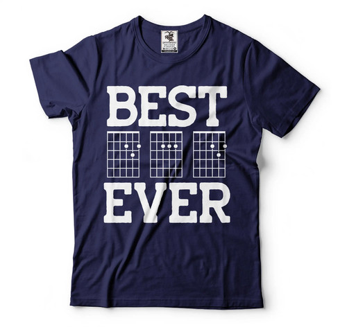 Best dad ever - tshirt, guitar
