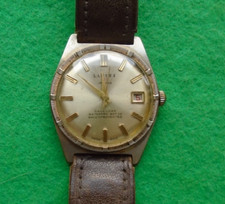 Orologio da polso svizzero meccanico uomo vintage "LANTEX" 21 Jewels, con calendario