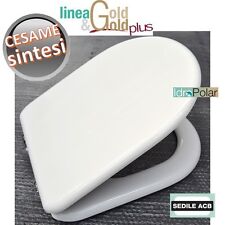 NUOVO SEDILE TAVOLETTA SINTESI CESAME ANIMA IN LEGNO ACB ERCOS GOLD VASO WC