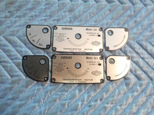 Garrard 301 tipo due targhetta - garrard,