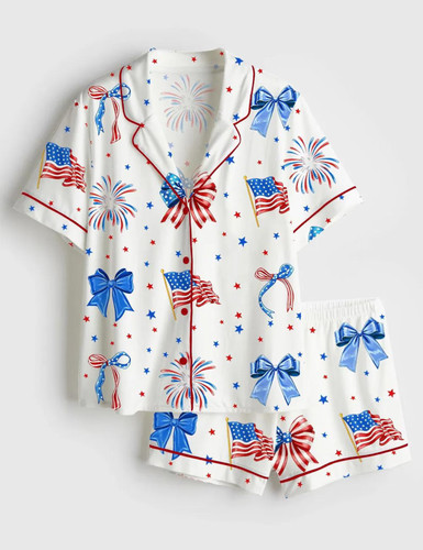 Pigiama donna patriottico